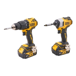 DEWALT  TWIN PACK COMBI AND IMPACT DRIVER 2X5AH