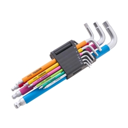 FAI/FUL HEX KEY SET - MULTI-COLOUR METRIS (9PK)