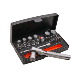 BAHCO   SOCKET SET 25PC - 1/4 IN